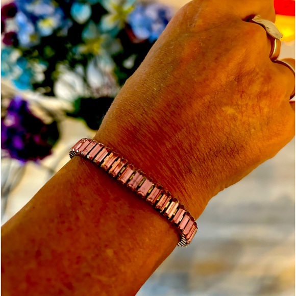 Touchstone Jewelry this pink and rhodium, Swarovski crystals new and never worn. - Picture 2 of 3